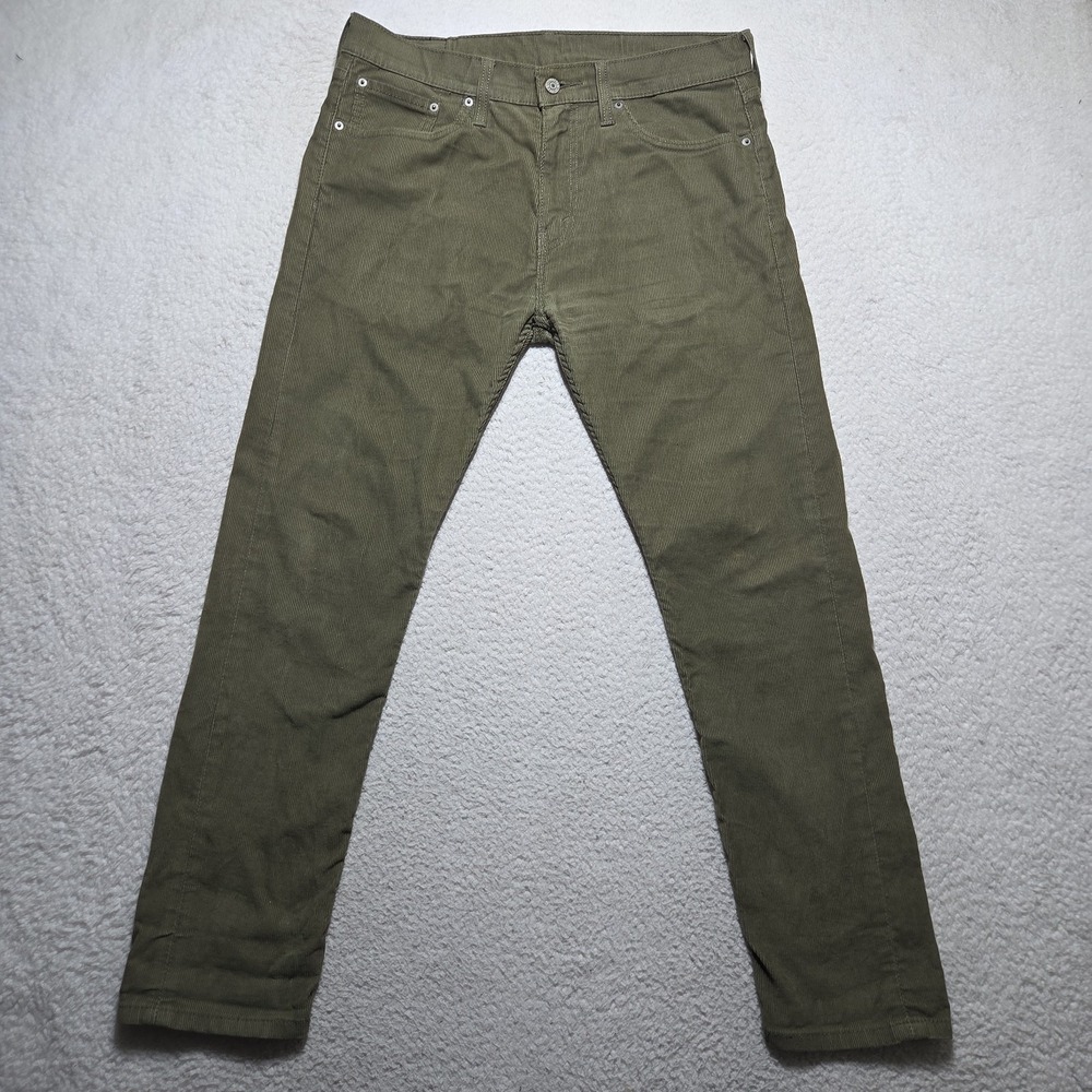 Levi's 508 Regular Taper Beige Stretch Corduroy 5 Pocket Pants Jeans 34X30